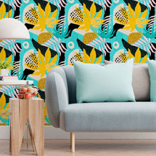 Load image into Gallery viewer, Tropical Abstract Peel &amp; Stick Wallpaper N013062
