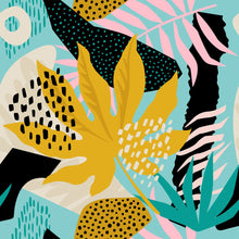 Load image into Gallery viewer, Tropical Abstract Peel &amp; Stick Wallpaper N013062
