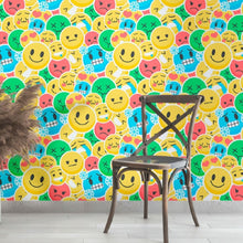 Load image into Gallery viewer, Stickers Emoji Teen Peel &amp; Stick Wallpaper N013068
