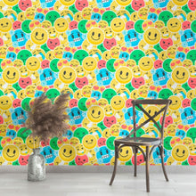 Load image into Gallery viewer, Stickers Emoji Teen Peel &amp; Stick Wallpaper N013068
