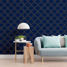 Load image into Gallery viewer, Geometric Art Deco Peel &amp; Stick Wallpaper N013079
