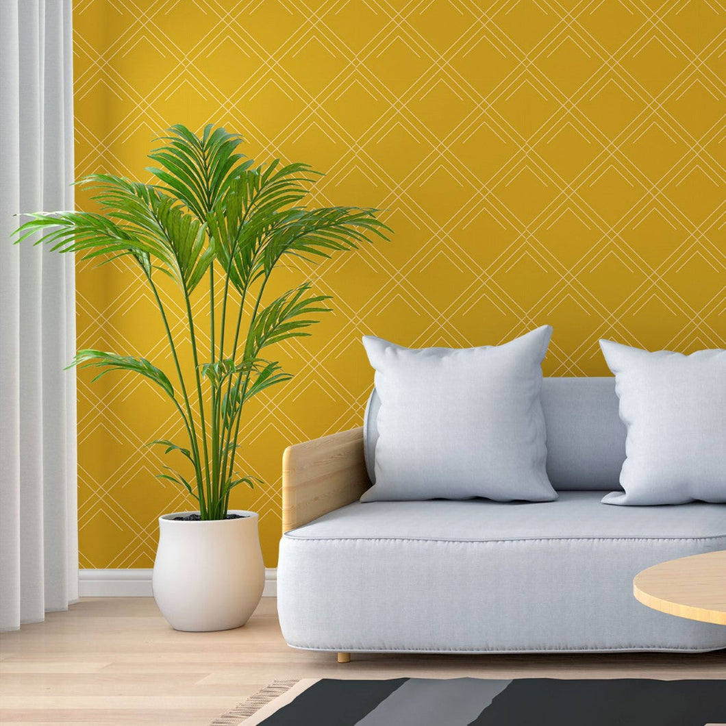 Geometric Art Deco Peel & Stick Wallpaper N013081