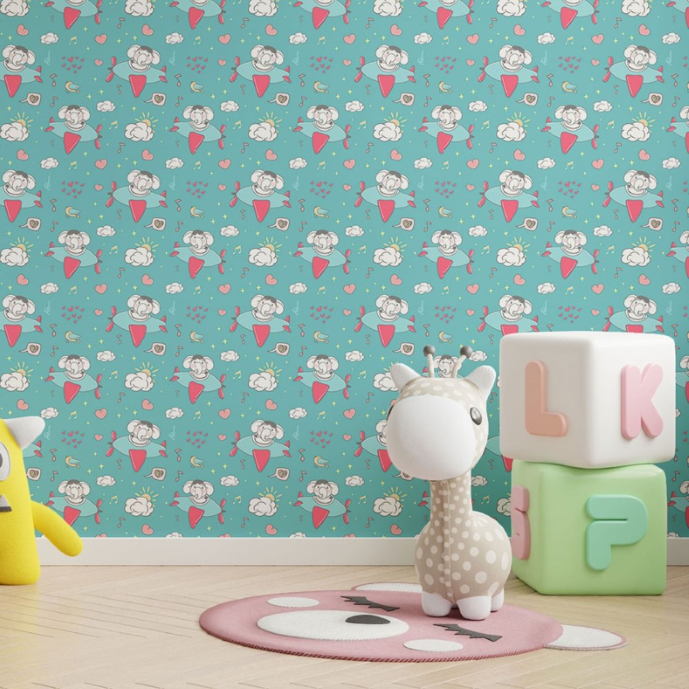 Elephants Peel & Stick Wallpaper N013087