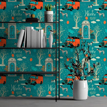 Load image into Gallery viewer, Vintage Winter Peel &amp; Stick Wallpaper N013098
