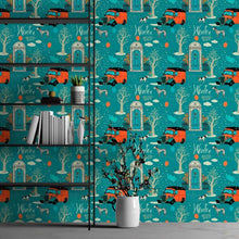 Load image into Gallery viewer, Vintage Winter Peel &amp; Stick Wallpaper N013098
