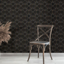 Load image into Gallery viewer, Geometric Luxury Art Deco Peel &amp; Stick Wallpaper N013106
