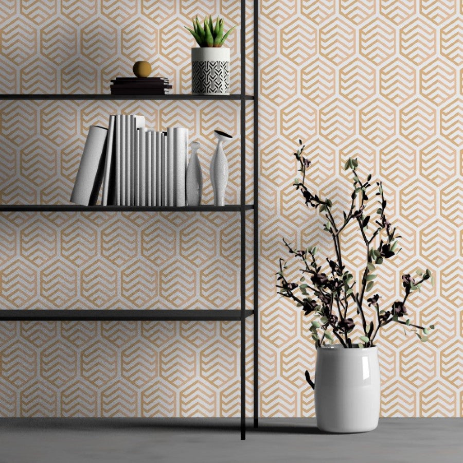 Geometric Art Deco Peel & Stick Wallpaper N013109