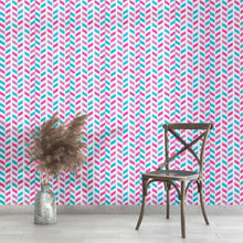 Load image into Gallery viewer, Teen Chevron Peel &amp; Stick Wallpaper N013111
