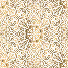 Load image into Gallery viewer, Luxury Golden Mandala Peel &amp; Stick Wallpaper N013140
