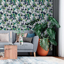 Load image into Gallery viewer, Monstera Leaves Peel &amp; Stick Wallpaper N013152
