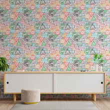 Load image into Gallery viewer, Postal Stamps Peel &amp; Stick Wallpaper N013181
