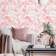 Load image into Gallery viewer, Geometric Bubbles Peel &amp; Stick Wallpaper N013187
