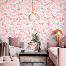 Load image into Gallery viewer, Geometric Bubbles Peel &amp; Stick Wallpaper N013187
