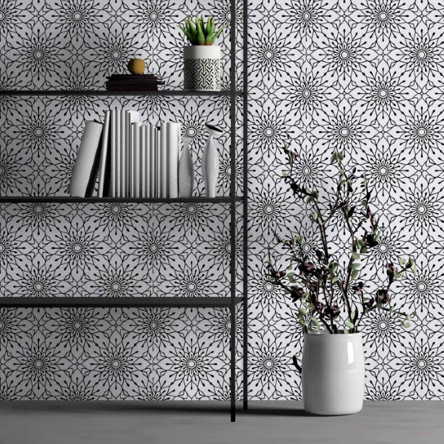 Floral Abstract Peel & Stick Wallpaper N013205