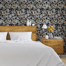 Load image into Gallery viewer, Dark Leaves Peel &amp; Stick Wallpaper N013210
