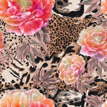 Load image into Gallery viewer, Animal Print Mix Floral Peel &amp; Stick Wallpaper N013214
