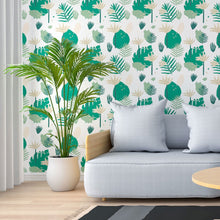 Load image into Gallery viewer, Leaves Peel &amp; Stick Wallpaper N013235
