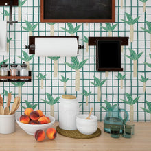 Load image into Gallery viewer, Jungle Grid Peel &amp; Stick Wallpaper N013237
