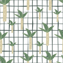 Load image into Gallery viewer, Jungle Grid Peel &amp; Stick Wallpaper N013237
