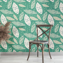 Load image into Gallery viewer, Abstract Leaves Peel &amp; Stick Wallpaper N013238
