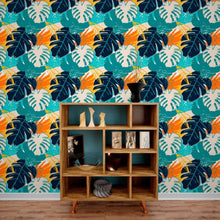 Load image into Gallery viewer, Tropical Leaves Peel &amp; Stick Wallpaper N013241
