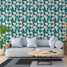 Load image into Gallery viewer, Abstract Leaves Peel &amp; Stick Wallpaper N013243
