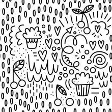 Load image into Gallery viewer, Fruits and Hearts To Color Peel &amp; Stick Wallpaper N013249
