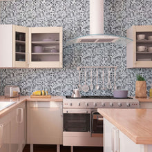 Load image into Gallery viewer, Geometric Mosaic Tiles Peel &amp; Stick Wallpaper N013254
