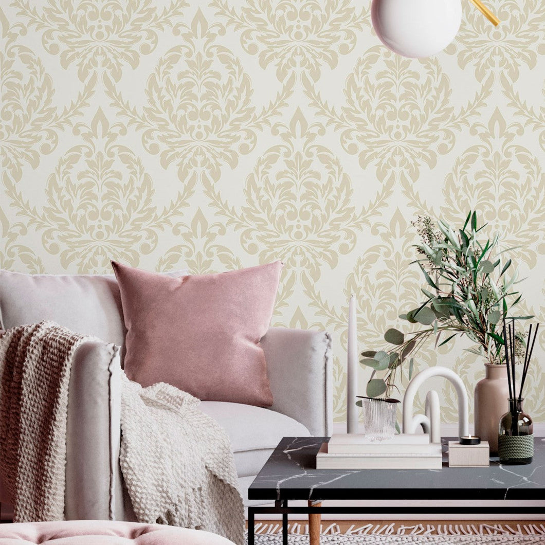 Damask Royal Baroque Peel & Stick Wallpaper N013269