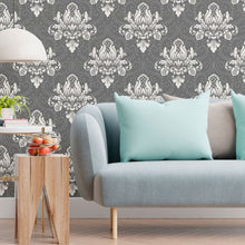 Load image into Gallery viewer, Damask Royal Baroque Peel &amp; Stick Wallpaper N013270
