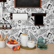Load image into Gallery viewer, Pizzas and Wines Peel &amp; Stick Wallpaper N013273
