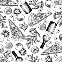 Load image into Gallery viewer, Pizzas and Wines Peel &amp; Stick Wallpaper N013273
