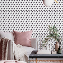 Load image into Gallery viewer, Geometric Triangles Peel &amp; Stick Wallpaper N013274
