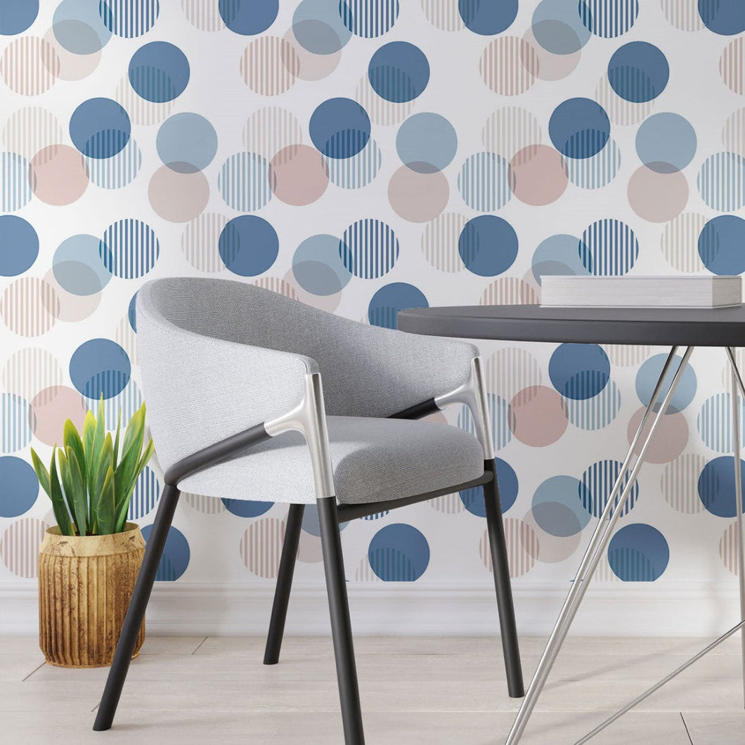 Geometric Circles Peel & Stick Wallpaper N013275