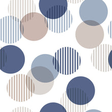Load image into Gallery viewer, Geometric Circles Peel &amp; Stick Wallpaper N013275
