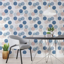 Load image into Gallery viewer, Geometric Circles Peel &amp; Stick Wallpaper N013275
