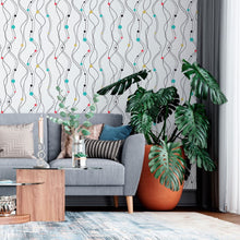 Load image into Gallery viewer, Wave Lines Peel &amp; Stick Wallpaper N013276
