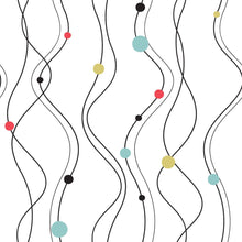 Load image into Gallery viewer, Wave Lines Peel &amp; Stick Wallpaper N013276

