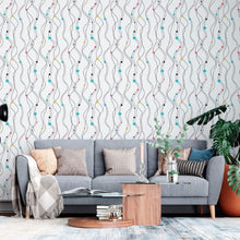 Load image into Gallery viewer, Wave Lines Peel &amp; Stick Wallpaper N013276
