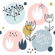 Load image into Gallery viewer, Floral Scandinavian Peel &amp; Stick Wallpaper N013278

