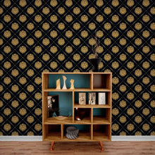 Load image into Gallery viewer, Damask Victorian Baroque Peel &amp; Stick Wallpaper N013283
