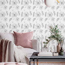 Load image into Gallery viewer, Floral To Color Peel &amp; Stick Wallpaper N013289
