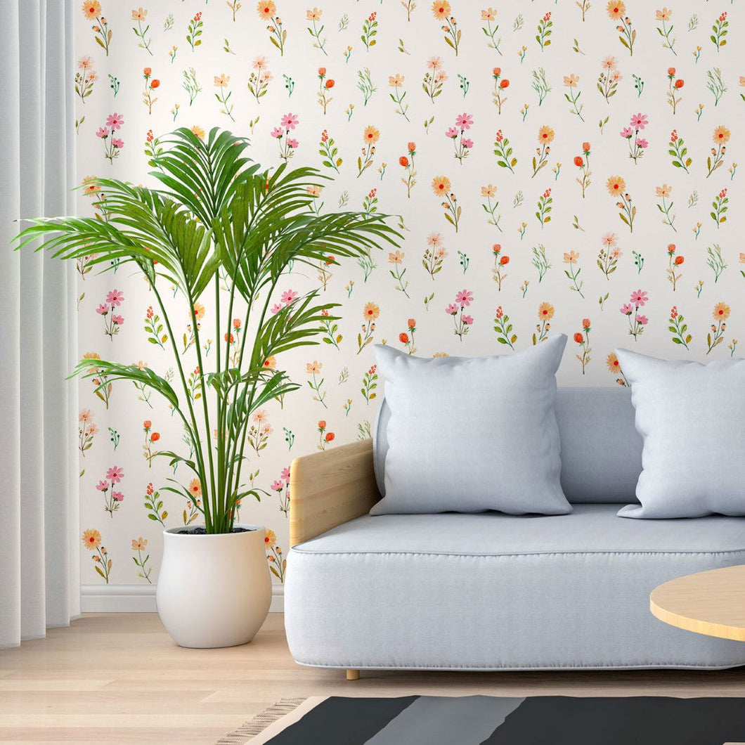 Floral Spring Peel & Stick Wallpaper N013291
