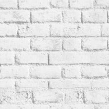 Load image into Gallery viewer, White Brick Wall Peel &amp; Stick Wallpaper N013292
