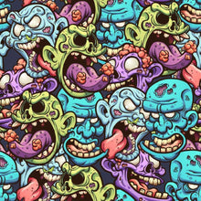Load image into Gallery viewer, Cartoon Zombies Teen Peel &amp; Stick Wallpaper N013300
