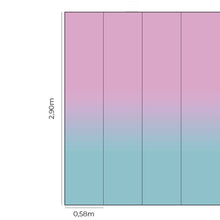 Load image into Gallery viewer, Pink Blue Gradient Peel &amp; Stick Wallpaper N014004
