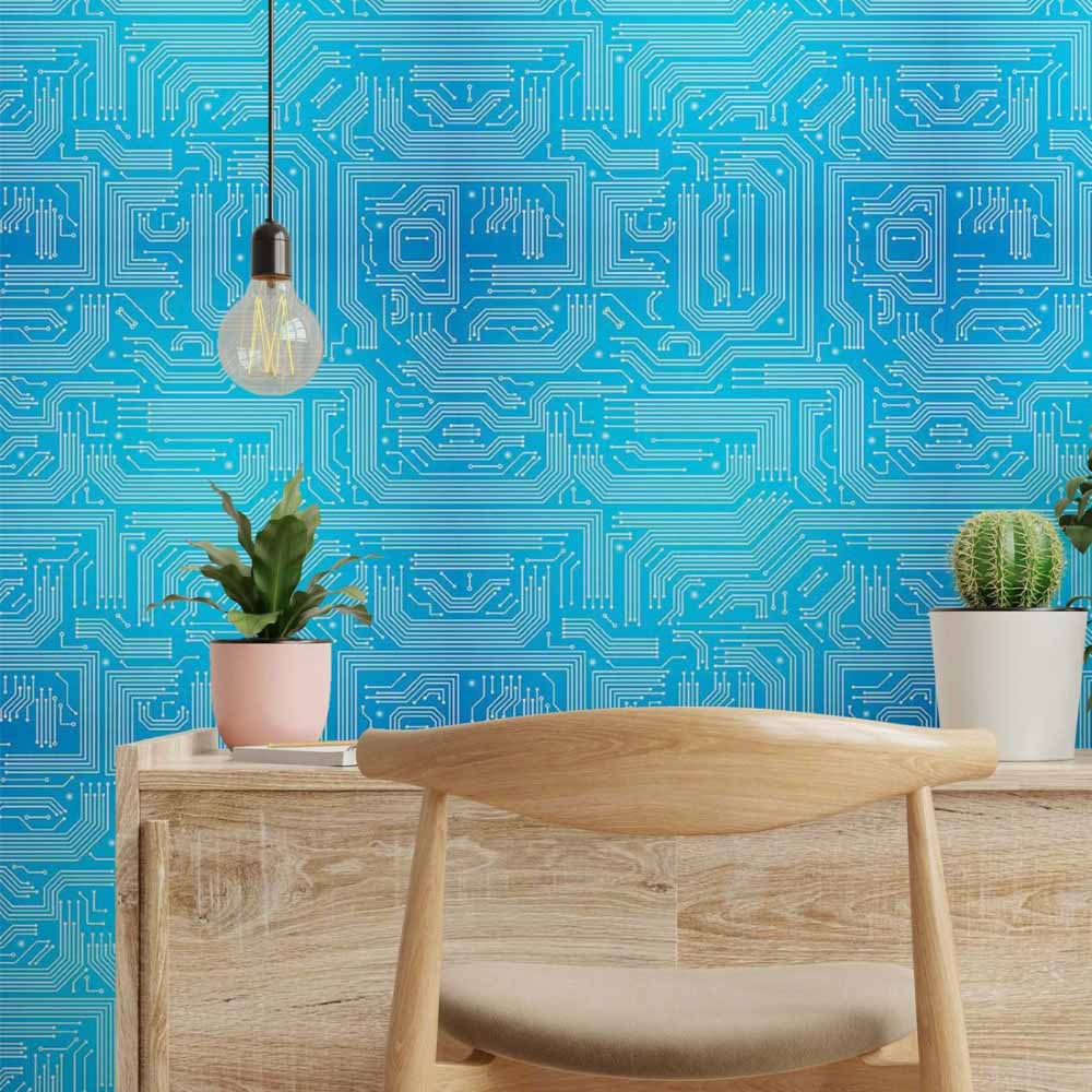 Abstract Geek Peel & Stick Wallpaper N014023