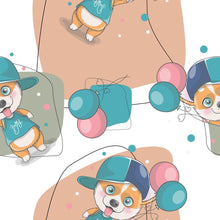 Load image into Gallery viewer, Childlike Corgi Peel &amp; Stick Wallpaper N014037

