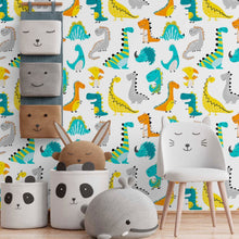 Load image into Gallery viewer, Little Dinosaurs Peel &amp; Stick Wallpaper N014046
