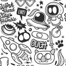 Load image into Gallery viewer, Childlike Universe To Color Peel &amp; Stick Wallpaper N014048
